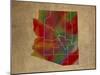 AZ Colorful Counties-Red Atlas Designs-Mounted Giclee Print