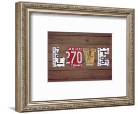 AZ State Love-Design Turnpike-Framed Giclee Print