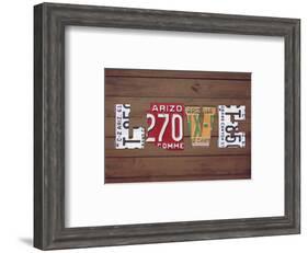 AZ State Love-Design Turnpike-Framed Giclee Print