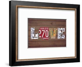 AZ State Love-Design Turnpike-Framed Giclee Print