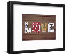 AZ State Love-Design Turnpike-Framed Giclee Print
