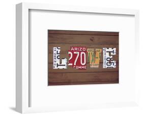 AZ State Love-Design Turnpike-Framed Giclee Print