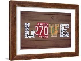 AZ State Love-Design Turnpike-Framed Giclee Print