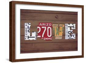 AZ State Love-Design Turnpike-Framed Giclee Print