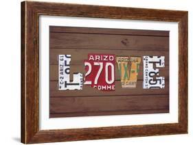 AZ State Love-Design Turnpike-Framed Giclee Print