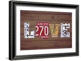 AZ State Love-Design Turnpike-Framed Giclee Print