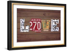 AZ State Love-Design Turnpike-Framed Giclee Print