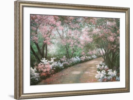 Azalea Walk-Diane Romanello-Framed Art Print