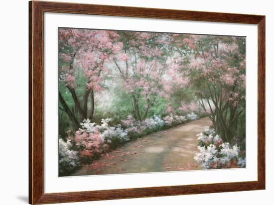 Azalea Walk-Diane Romanello-Framed Art Print