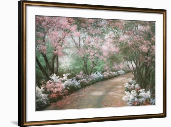 Azalea Walk-Diane Romanello-Framed Art Print