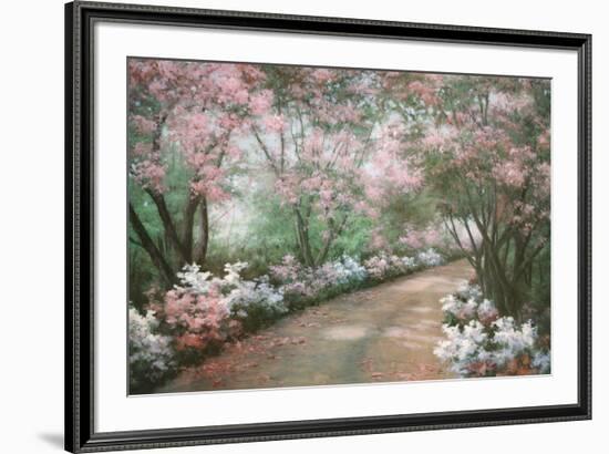 Azalea Walk-Diane Romanello-Framed Art Print