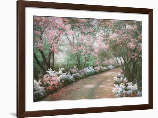 Azalea Walk-Diane Romanello-Framed Art Print