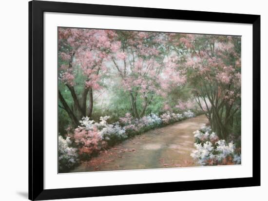 Azalea Walk-Diane Romanello-Framed Art Print