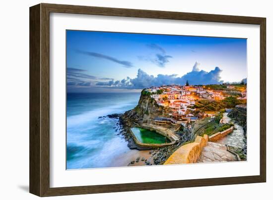 Azenhas Do Mar, Portugal Coastal Town-Sean Pavone-Framed Premium Photographic Print