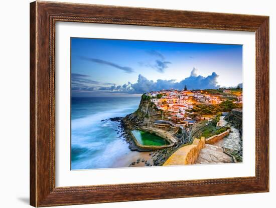 Azenhas Do Mar, Portugal Coastal Town-Sean Pavone-Framed Photographic Print