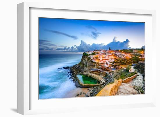 Azenhas Do Mar, Portugal Coastal Town-Sean Pavone-Framed Photographic Print