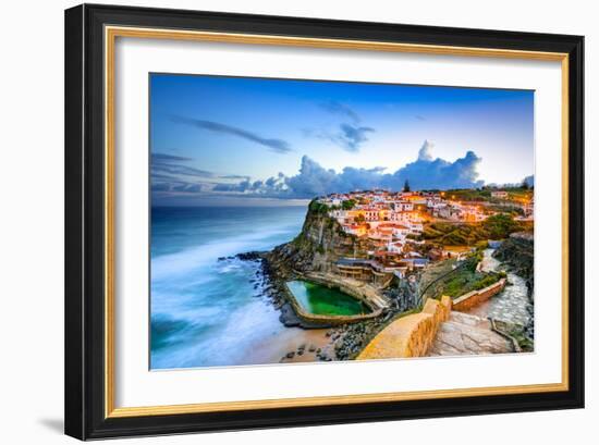 Azenhas Do Mar, Portugal Coastal Town-Sean Pavone-Framed Photographic Print