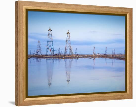 Azerbaijan, Abseron Peninsula, Oil Fields-Jane Sweeney-Framed Premier Image Canvas