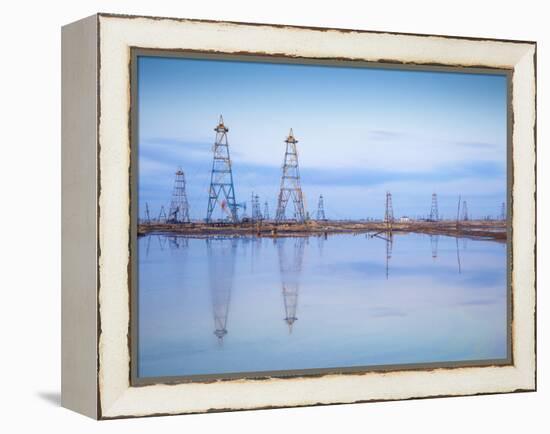 Azerbaijan, Abseron Peninsula, Oil Fields-Jane Sweeney-Framed Premier Image Canvas