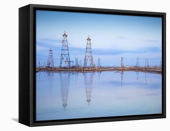 Azerbaijan, Abseron Peninsula, Oil Fields-Jane Sweeney-Framed Premier Image Canvas