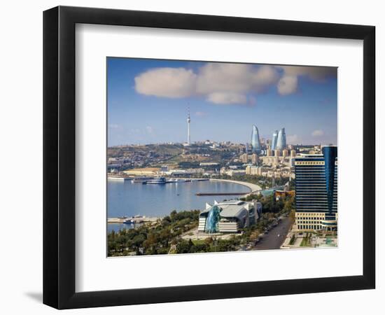 Azerbaijan, Baku, View of City Looking Towards Hilton Hotel-Jane Sweeney-Framed Photographic Print