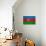 Azerbaijan Flag Design with Wood Patterning - Flags of the World Series-Philippe Hugonnard-Premium Giclee Print displayed on a wall