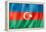 Azerbaijani Flag-daboost-Framed Stretched Canvas