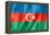 Azerbaijani Flag-daboost-Framed Stretched Canvas