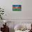 Azerbaijani Flag-daboost-Framed Stretched Canvas displayed on a wall