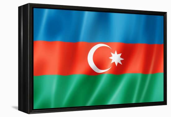 Azerbaijani Flag-daboost-Framed Stretched Canvas