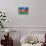 Azerbaijani Flag-daboost-Framed Stretched Canvas displayed on a wall