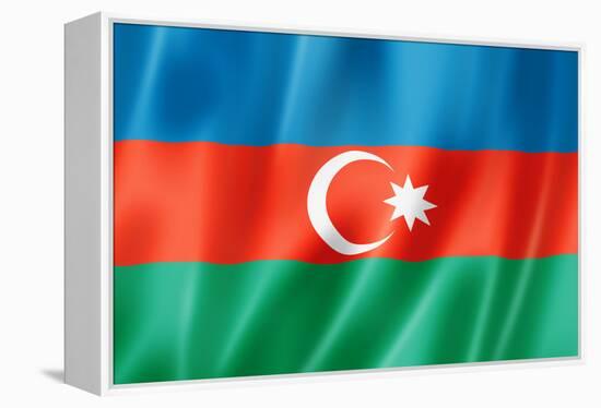 Azerbaijani Flag-daboost-Framed Stretched Canvas