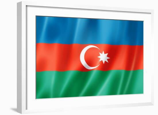 Azerbaijani Flag-daboost-Framed Premium Giclee Print