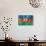 Azerbaijani Flag-daboost-Mounted Art Print displayed on a wall