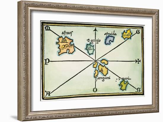 Azores, 1528-null-Framed Giclee Print