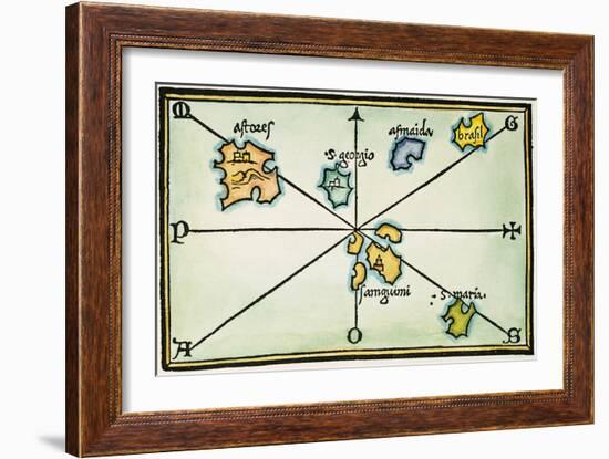 Azores, 1528-null-Framed Giclee Print