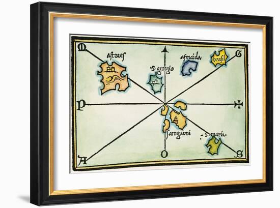 Azores, 1528-null-Framed Giclee Print