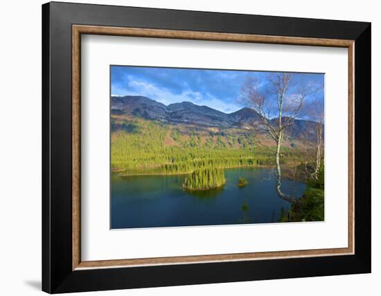 Azouzetta Lake and the Murray Range in Pine Pass on Highway 97, the Hart Highway-Richard Wright-Framed Photographic Print