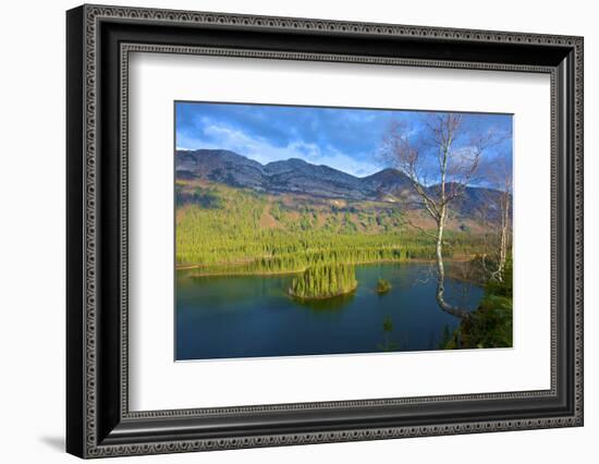 Azouzetta Lake and the Murray Range in Pine Pass on Highway 97, the Hart Highway-Richard Wright-Framed Photographic Print