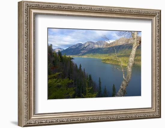 Azouzetta Lake and the Murray Range in Pine Pass on Highway 97, the Hart Highway-Richard Wright-Framed Photographic Print