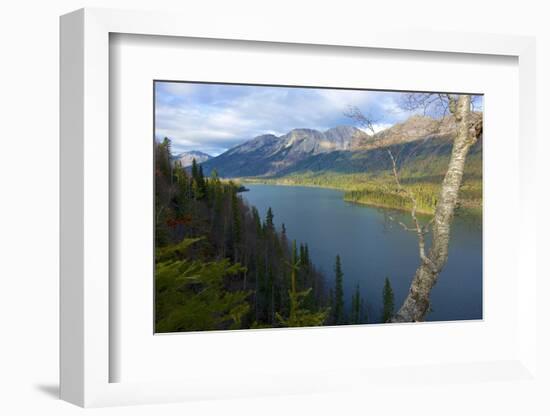 Azouzetta Lake and the Murray Range in Pine Pass on Highway 97, the Hart Highway-Richard Wright-Framed Photographic Print