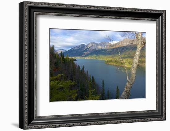 Azouzetta Lake and the Murray Range in Pine Pass on Highway 97, the Hart Highway-Richard Wright-Framed Photographic Print