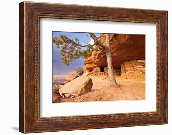 Aztec Butte. Granaries. Utah, USA.-Tom Norring-Framed Photographic Print