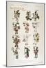 Aztec Gods from the Florentine codex-null-Mounted Giclee Print