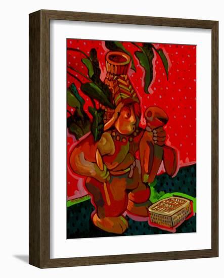 Aztec Hunter-John Newcomb-Framed Giclee Print