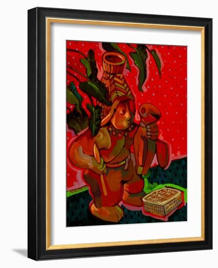 Aztec Hunter-John Newcomb-Framed Giclee Print