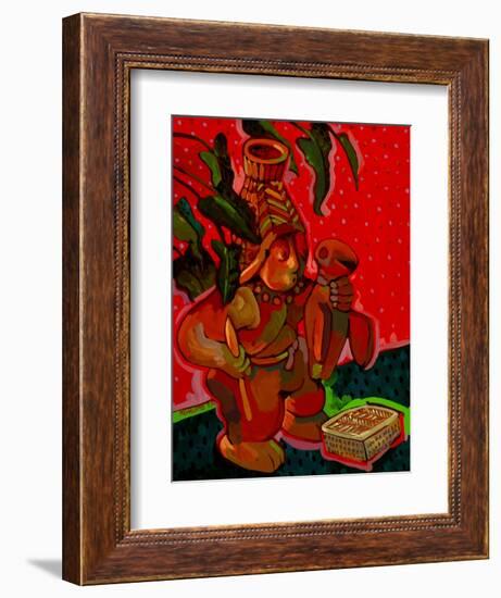 Aztec Hunter-John Newcomb-Framed Giclee Print