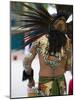 Aztec Indian Dancer, El Pueblo de Los Angeles, Los Angeles, California, USA-Walter Bibikow-Mounted Photographic Print