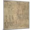 Aztec Map, 16th Century-Library of Congress-Mounted Premium Photographic Print