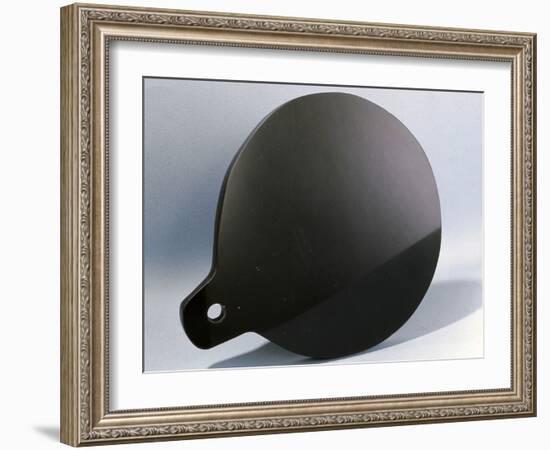 Aztec obsidian smoking mirror, Mexico-Werner Forman-Framed Photographic Print